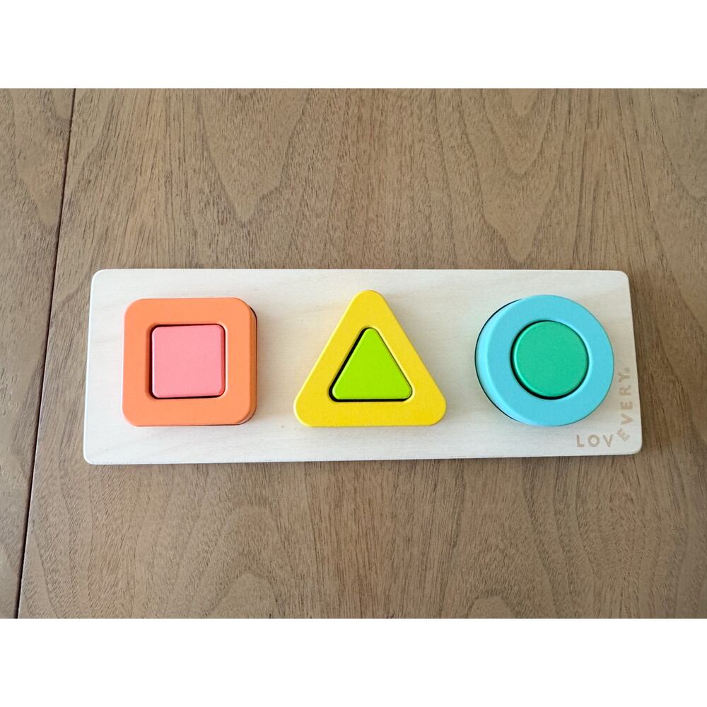 Lovevery Geo Shape Realist Puzzle Triangle Square Circle Montessori